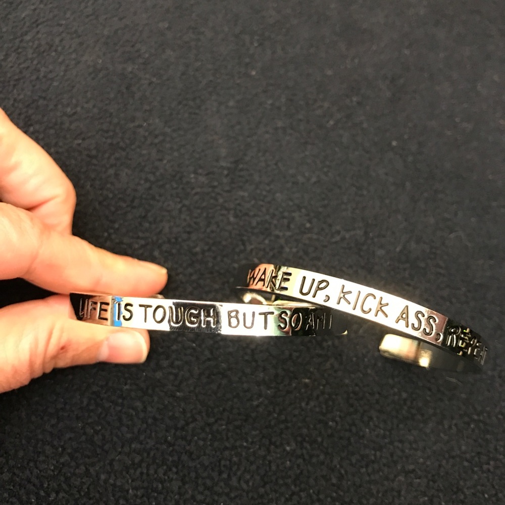 Set of two inspirational Bracelets